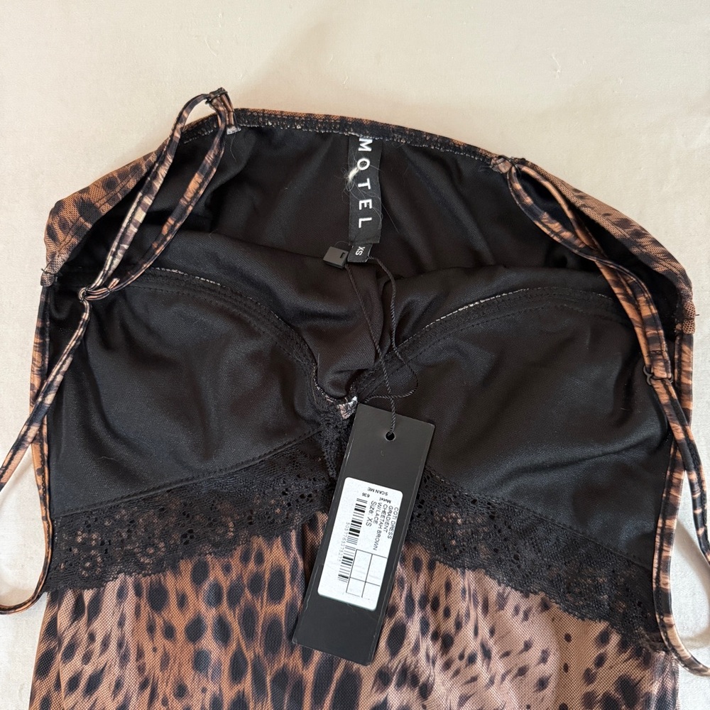 Motel Rocks Leopard Print Mini Dress - Picture 4 of 4
